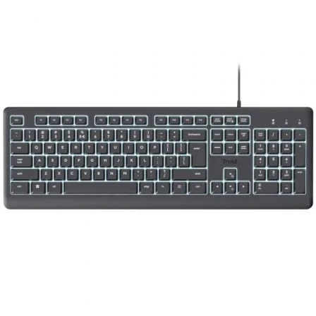 Trust Primo Teclado con Iluminación QWERTY Español Negro Trust Primo Teclado con Iluminación QWERTY Español Negro